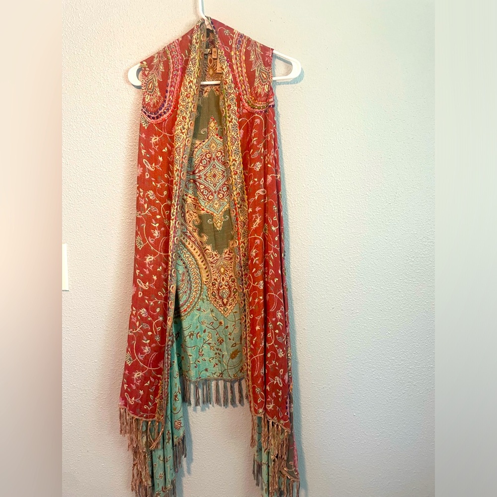 COPY - Soft Surroundings boho sleeveless cardigan